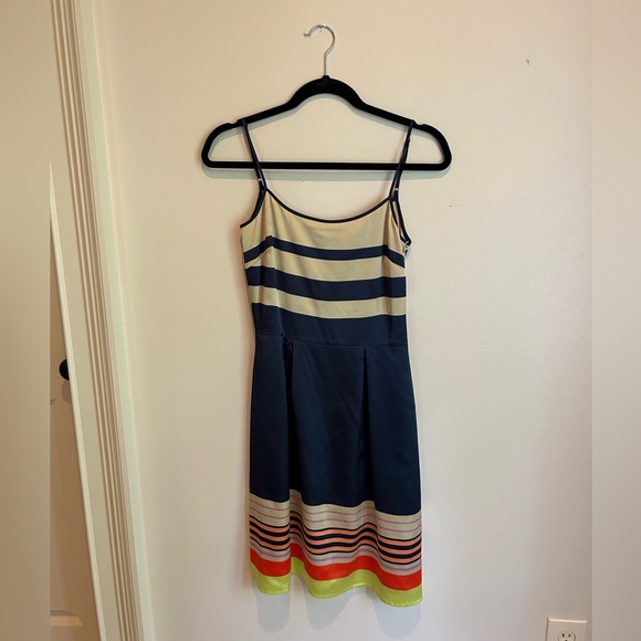 Cremieux Navy Mini Dress - Picture 2 of 6
